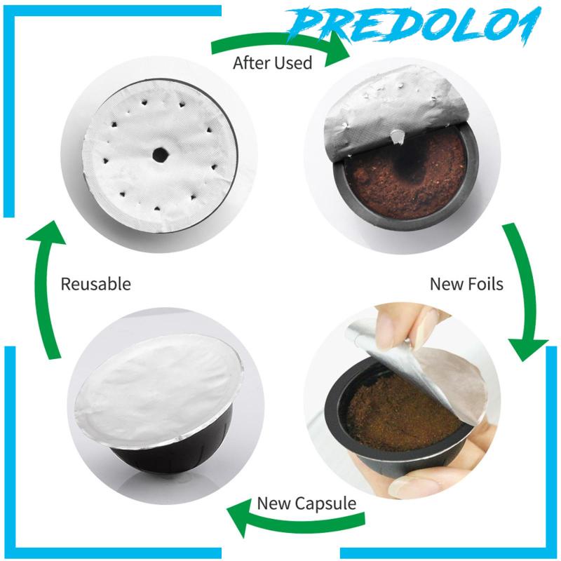 Refillable Coffee Capsule Filter Cup with Aluminum Foil Seals Coffee Maker