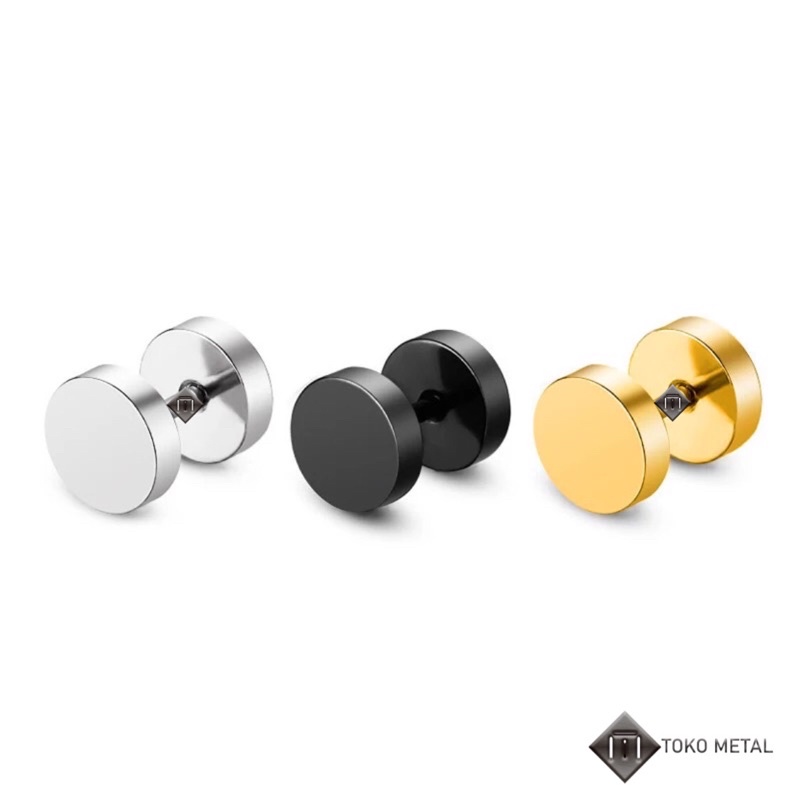 Anting Tindik 100% Titanium Kualitas Tinggi Pircing Roda  Pria Dan Wanita [ Toko Metal]