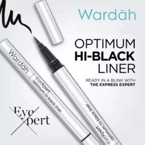 Wardah EyeXpert Optimum Hi Black Liner 1 gr / Wardah Eyexpert Optimum Hi Black Liner / Wardah EyeXpert Optimum / Eyeliner Spidol Waterproof