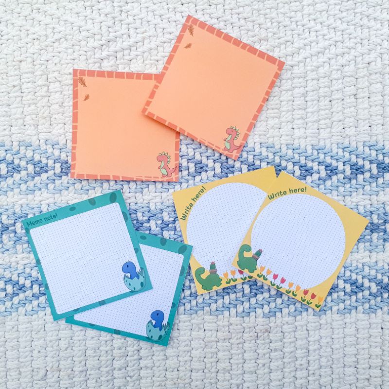 

Memo Pad Note - Dino Friends (12 lembar)