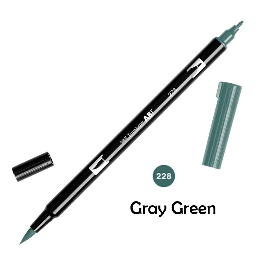 

ABT Tombow Dual Brush Pen - 228 Gray Green
