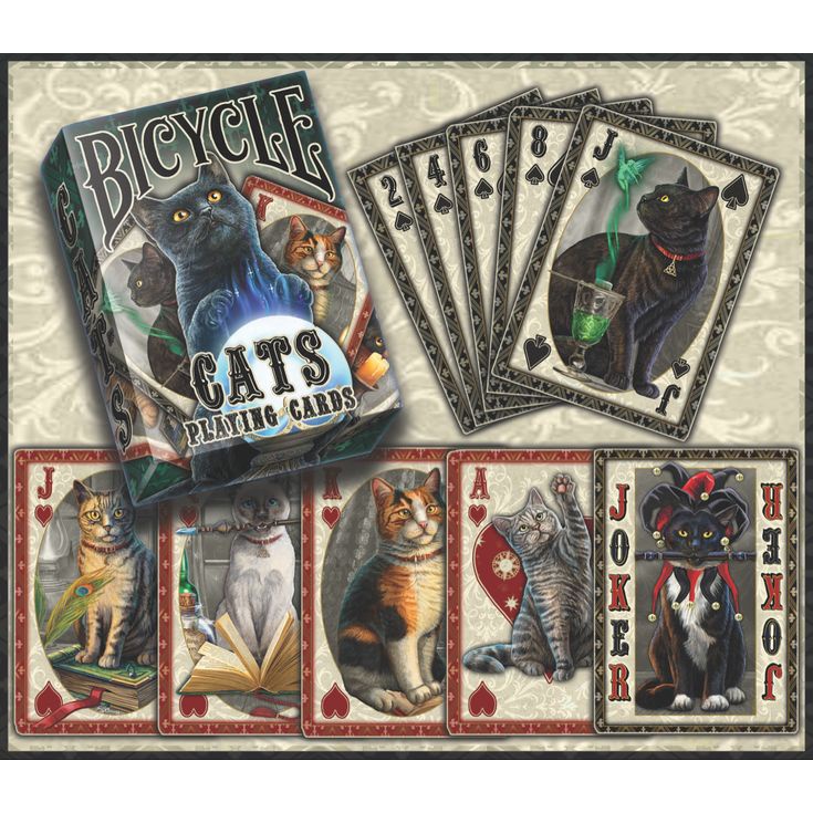 BICYCLE CATS LISA PARKER playing card kartu remi poker sulap import premium