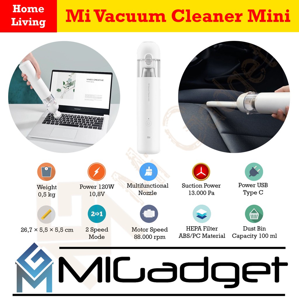 Xiaomi Vacuum Cleaner Mini - Vacumm Cleaner Mobil