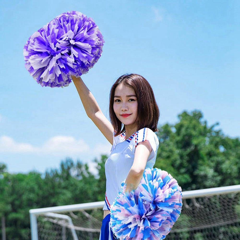 Kostum Gaun Cheerleader Pom Pom Nanas Lomba Mewah Penghias Pesta Tari Bunga