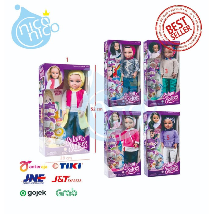 Order Langsung Salam Sisters Maryam Yasmina Boneka Muslimah Terlaris