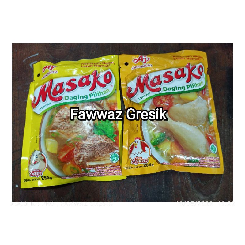 Masako Penyedap Ayam Sapi 250gr - Masako Ayam Sapi 250gr Penyedap Rasa 250g