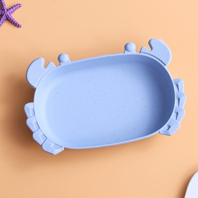 Piring capit piring kepiting piring anak set piring lucu mangkuk lucu gelas lucu peralatan mpasi pir