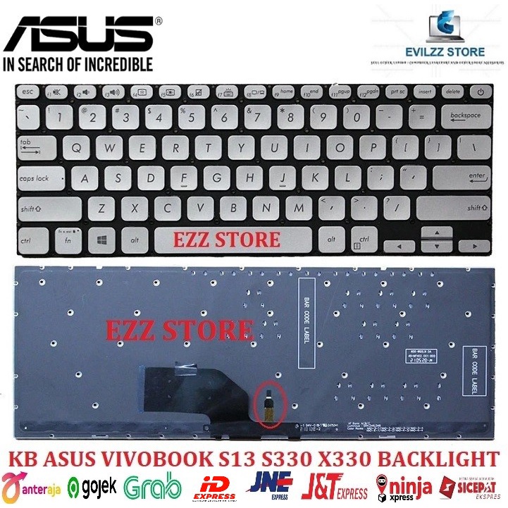 KEYBOARD KIBOT LAPTOP ASUS VIVOBOOK 13 S330 S330F S330FA S330FL S330FN S330U S330UA S330UN  Adol 13U