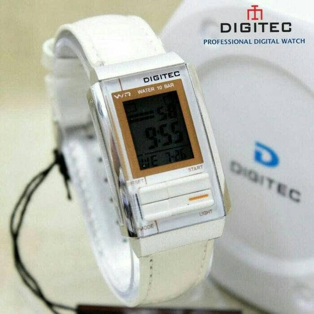 Jam Tangan Wanita Digital Digitec DG-3052T Putih. Kwalitas Original
