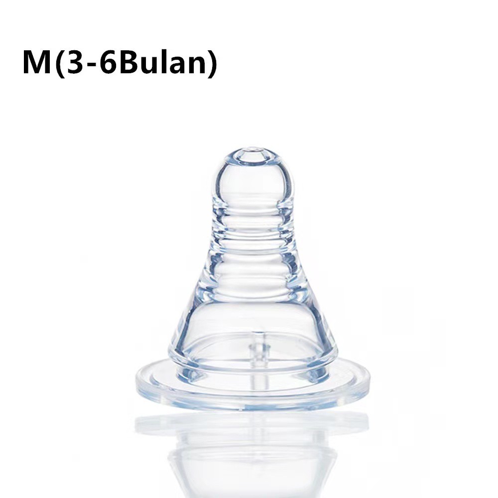 MOMMYCARE Pigeon Silikon Dot Pengganti BPA FREE empeng bayi Slim Neck-#A53 M(3-6Bulan)