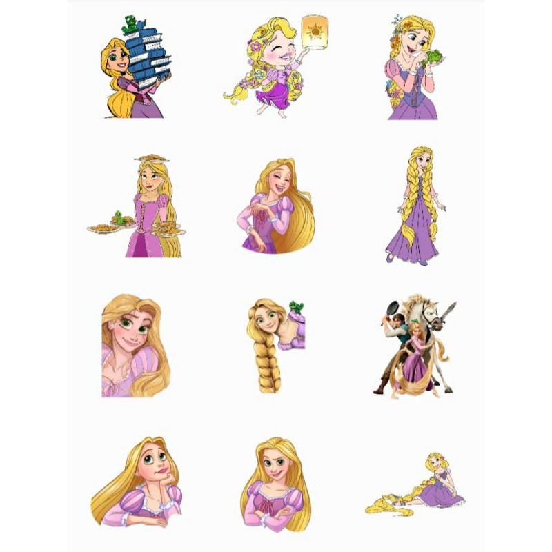 

STIKER DISNEY TANGLED RAPUNZEL 35 PCS