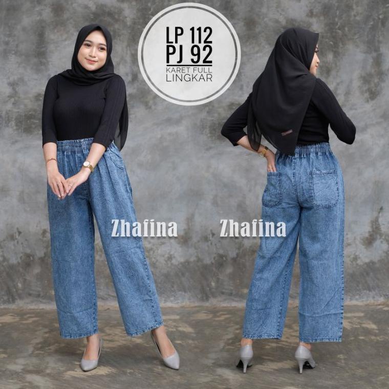 3H3 Celana Kulot Jeans// Boyfriend Jeans Kulot Wanita al jenas store