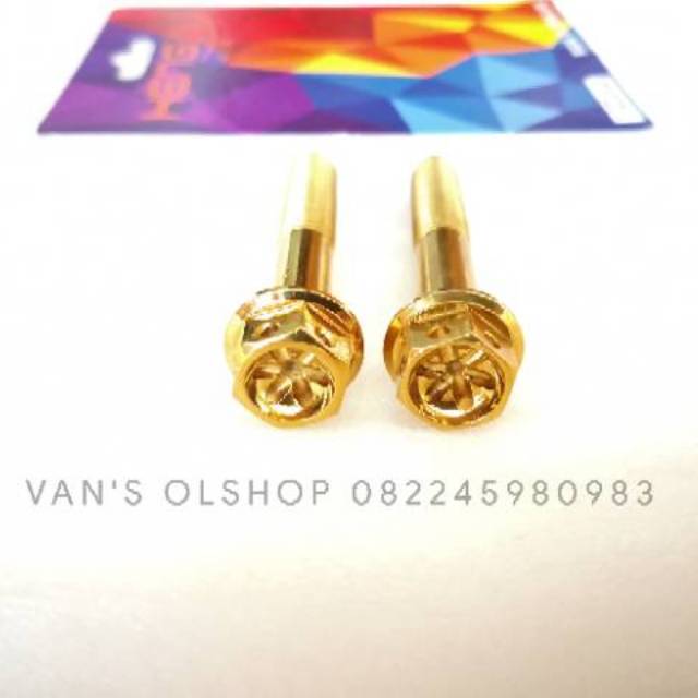 Baut Probolt Gold Untuk Baut Shock Belakang Nmax, Aerox 155 & Xmax 250