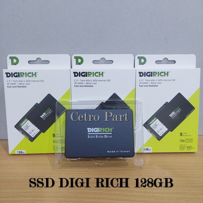 SSD DIGI RICH 128GB 2.5 Inch / 7mm SLIM 6.0Gb/s SATA 3 Internal SSD