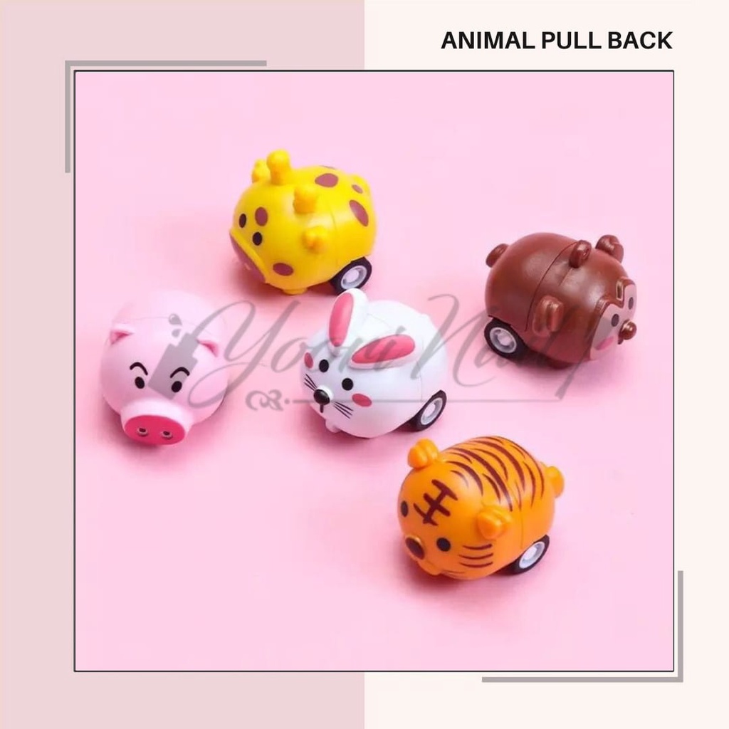 Mainan tarik animal (pull back) mainan anak animal lucu binatang laut pullback