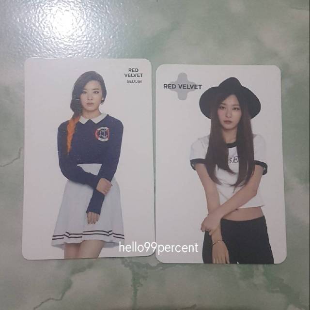 seulgi red velvet coex fortune cookies photocard