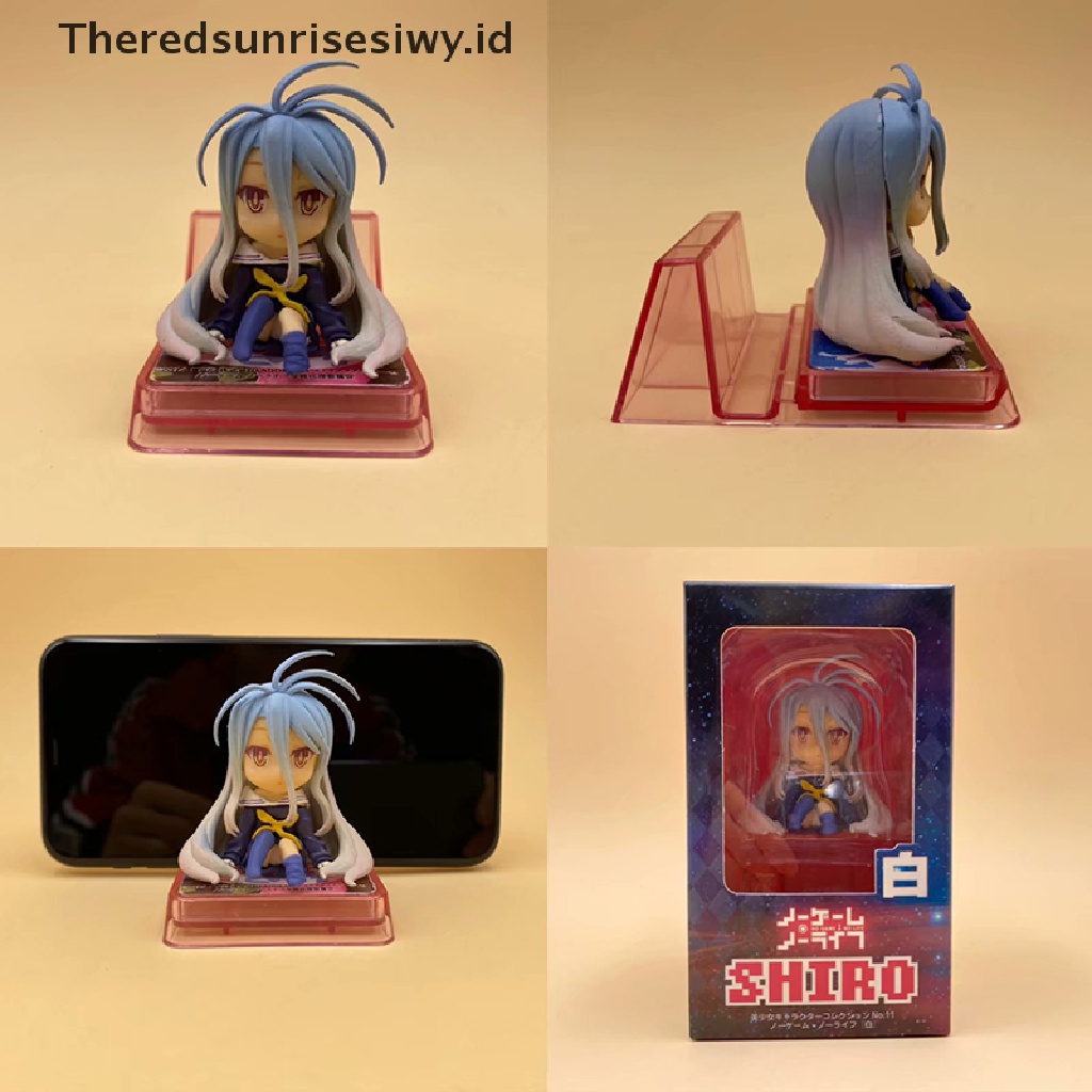 # Alat Rumah Tangga # Mainan Boneka Action Figure Anime NO GAME NO LIFE Shiro Versi Q Untuk Handphone