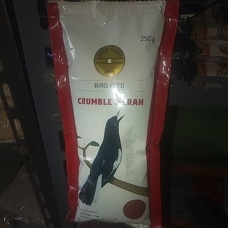 voer gold coin CRUMBLE MERAH KACER