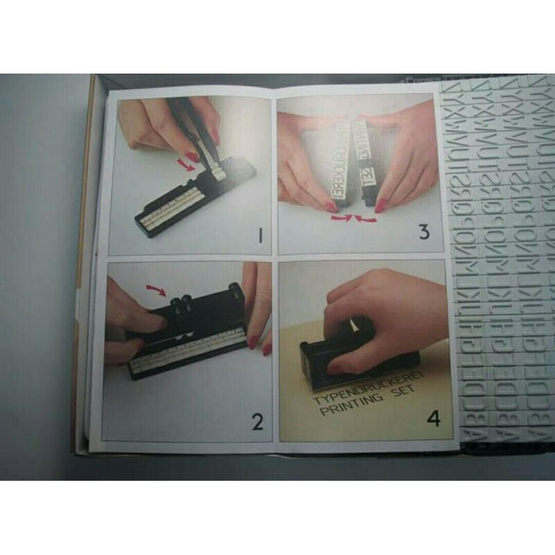 

Stempel Trodat Typo 6512 Scap Book Printing Set Stamp Bongkar Pasang