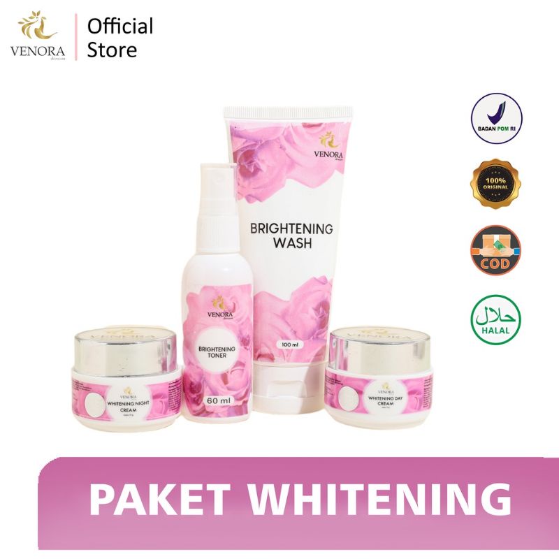 PAKET VENORA BRIGHTENING/VENORA ACNE/PAKET ACNE WHITENING VENORA SKINCARE