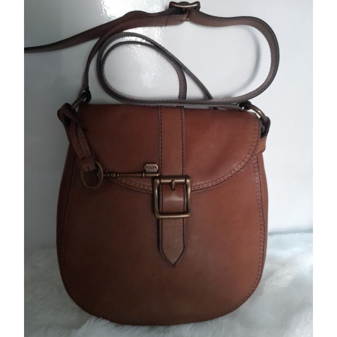 tas fossil vrv vintage seken brown preloved