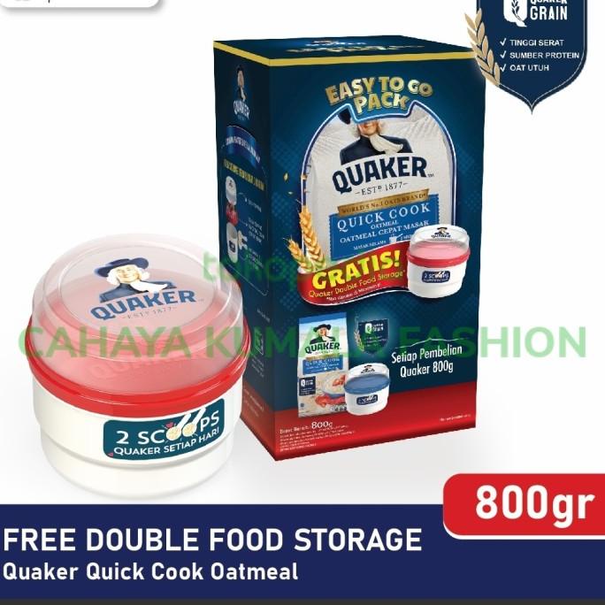 

Big Sale Quaker Oat quick cook oatmeal 800gram biru Big Sale