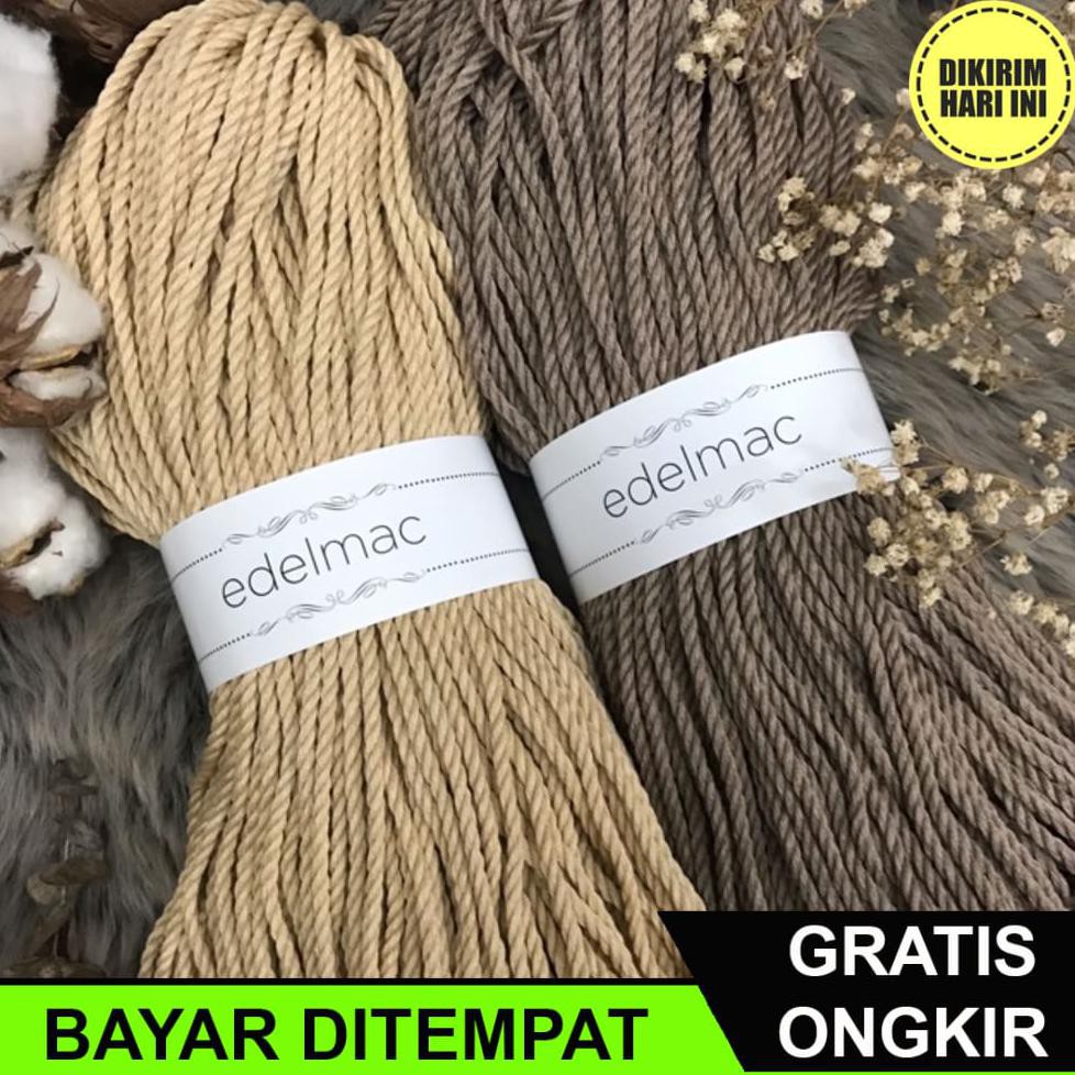 

(BAYAR DITEMPAT) DC4803 TALI MACRAME PREMIUM TORTILLA | COFFEE CREAM