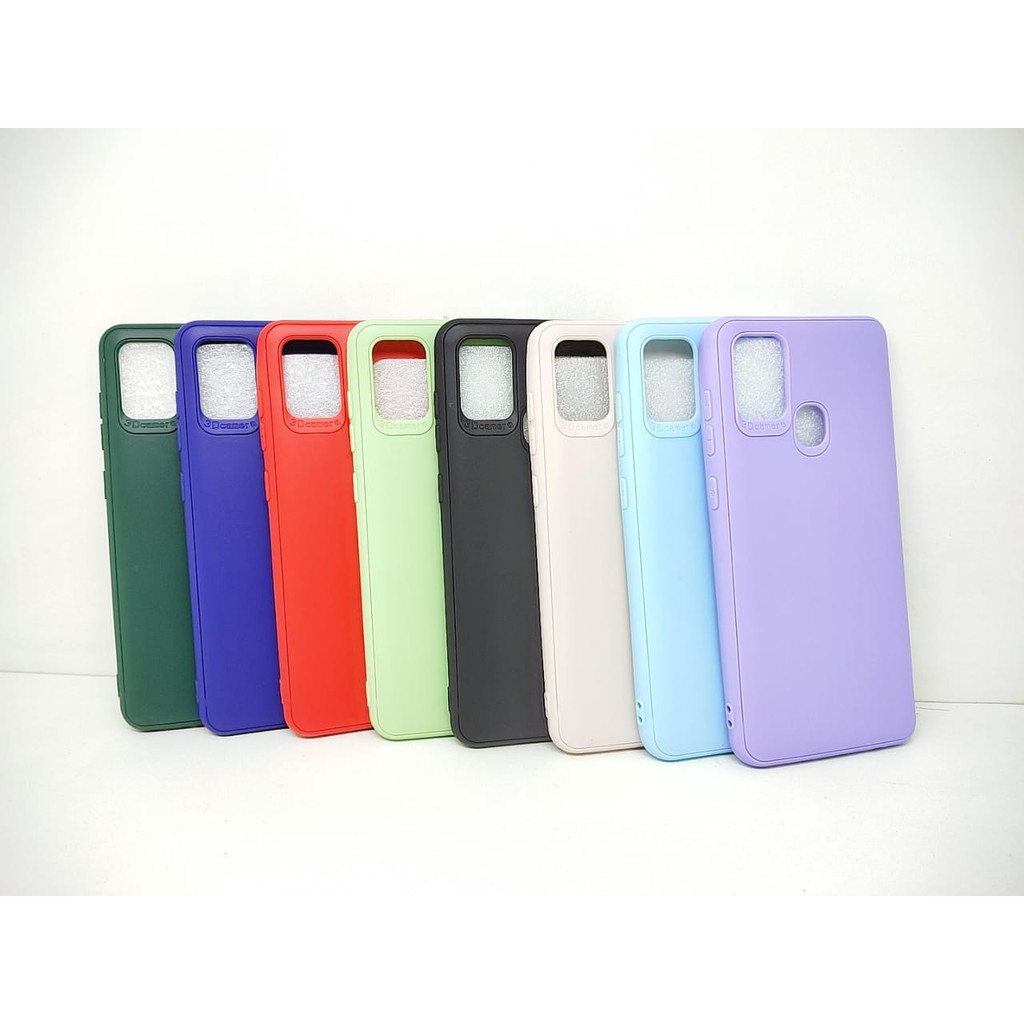 SoftCase Warna Warni Samsung A02 M02 A21S with 3D Camera Casing Candy Macaron Pelindung Camera