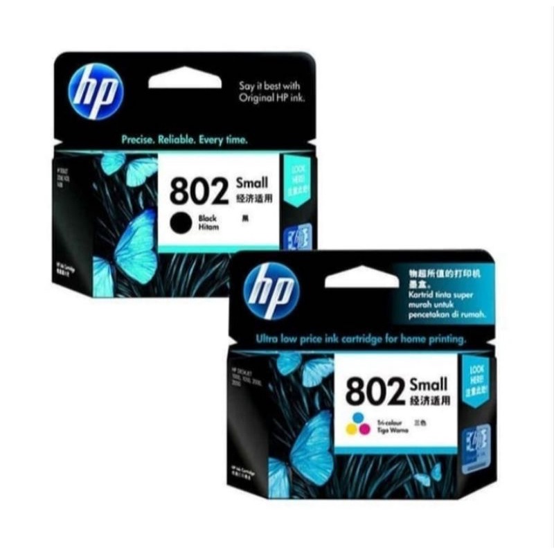 Tinta HP 802 Black Small + 802 Color small = 1050/1510/2050