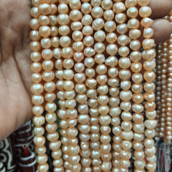 Sequins Mutiara Air Tawar Bulat 8Mm