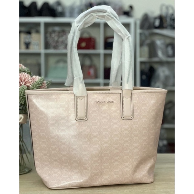 MK jodie medium tote powder blush