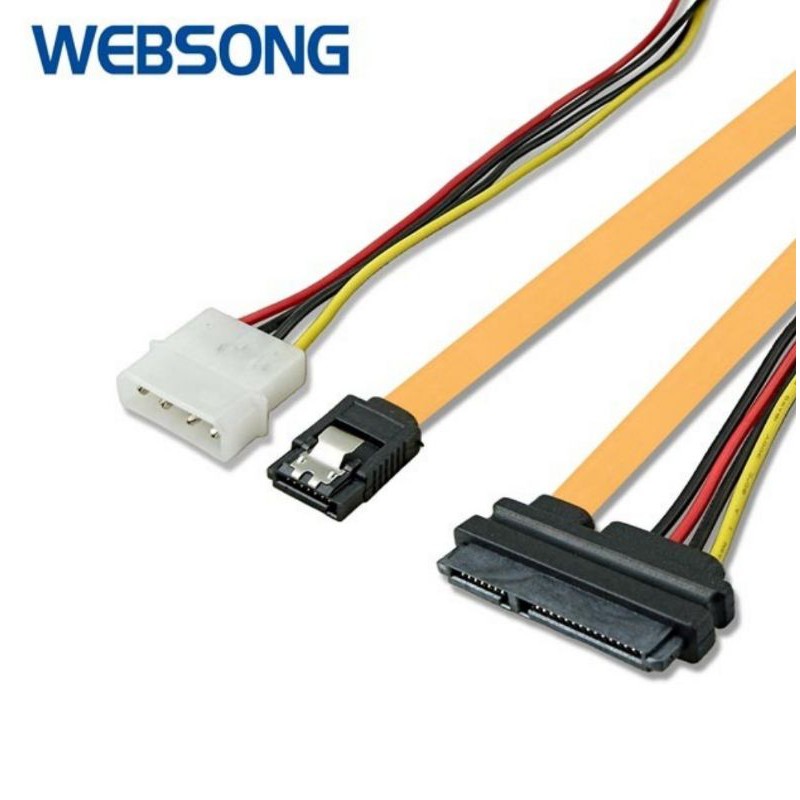 Kabel SATA + Molex Male to SATA + Power 50CM Bagus High Quality WEBSONG