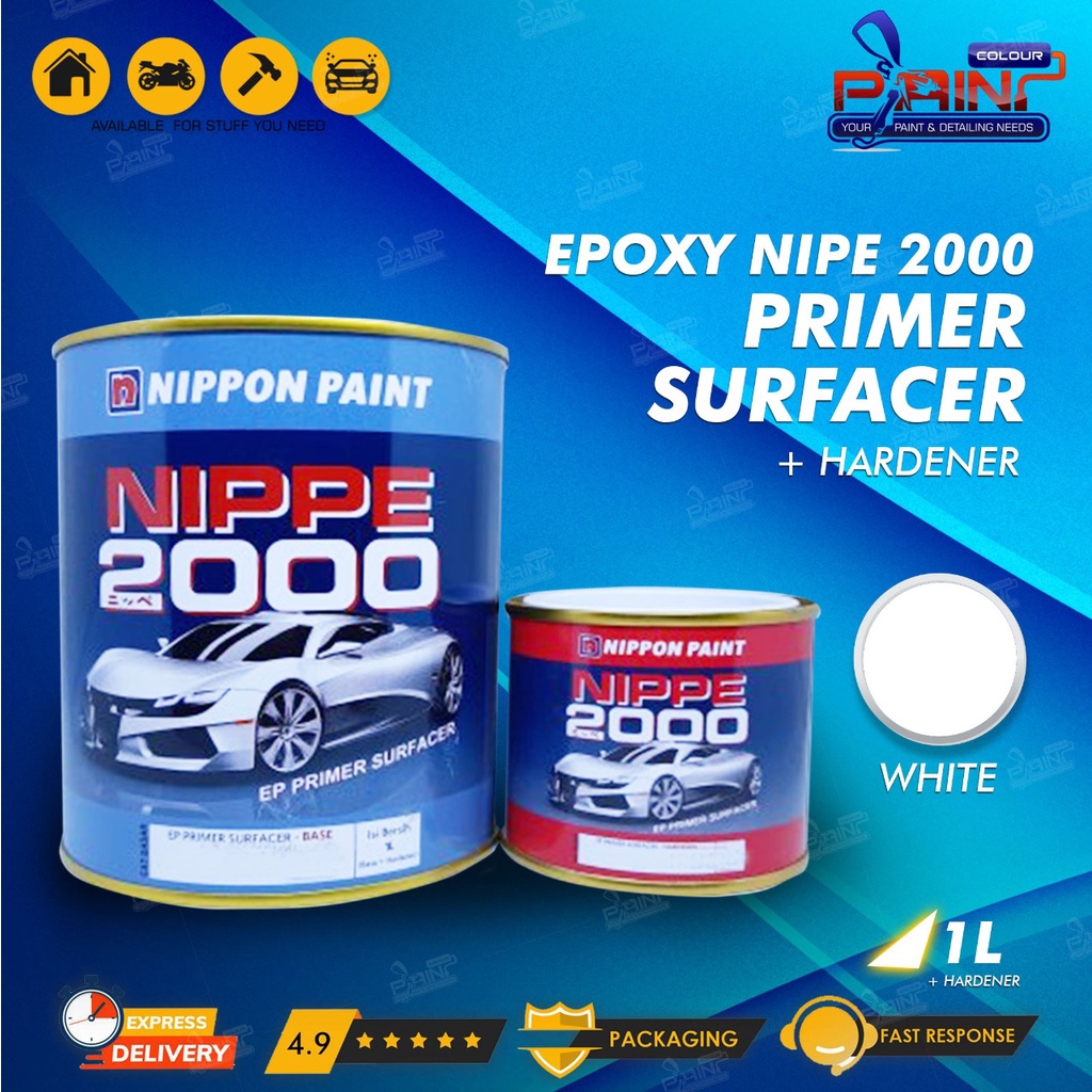 Cat Nippe 2000 1 L Epoxy Primer Surfacer Putih + Hardener