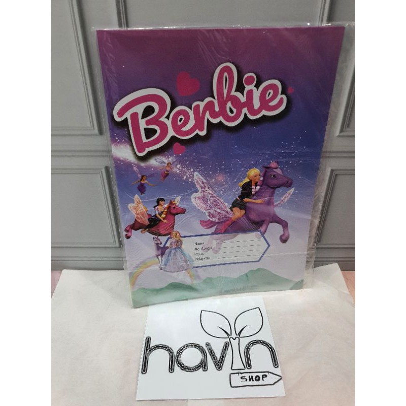 SAMPUL BUKU TULIS-Fancy BARBIE KWARTO
