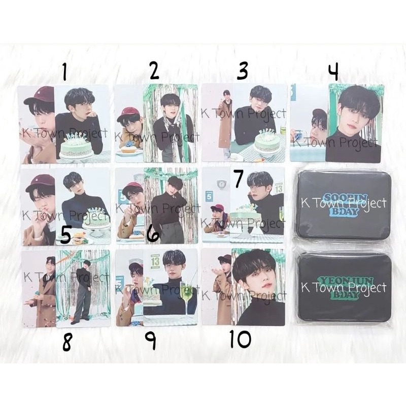 [READY] TXT YEONJUN SOOBIN BIRTHDAY PARTY MERCHANDISE MERCH MD HBD PHOTOCARD PC