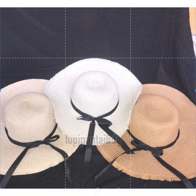 Topi pantai rumbi rotan paper