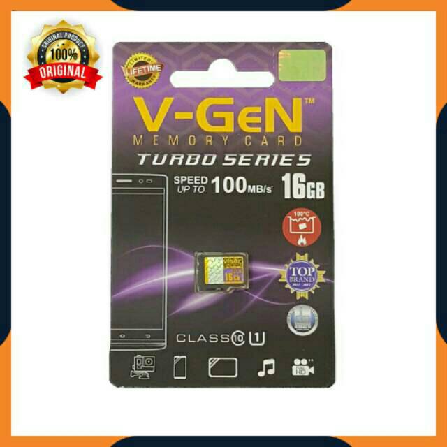 [COD] KARTU MEMORI V-GEN VGEN VIGEN MICRO SD V-GEN 16GB CLASS 10 TURBO SERIES MEMORY CARD 16GB 16 GB ORIGINAL