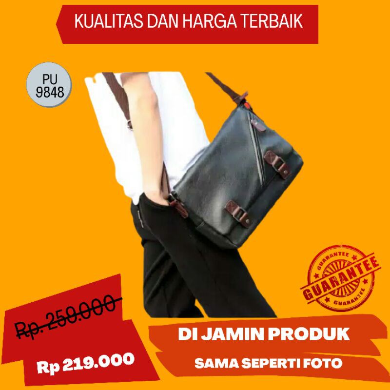 Tas Selempang Kulit Pria Mesenger Bag Sling Bag Import