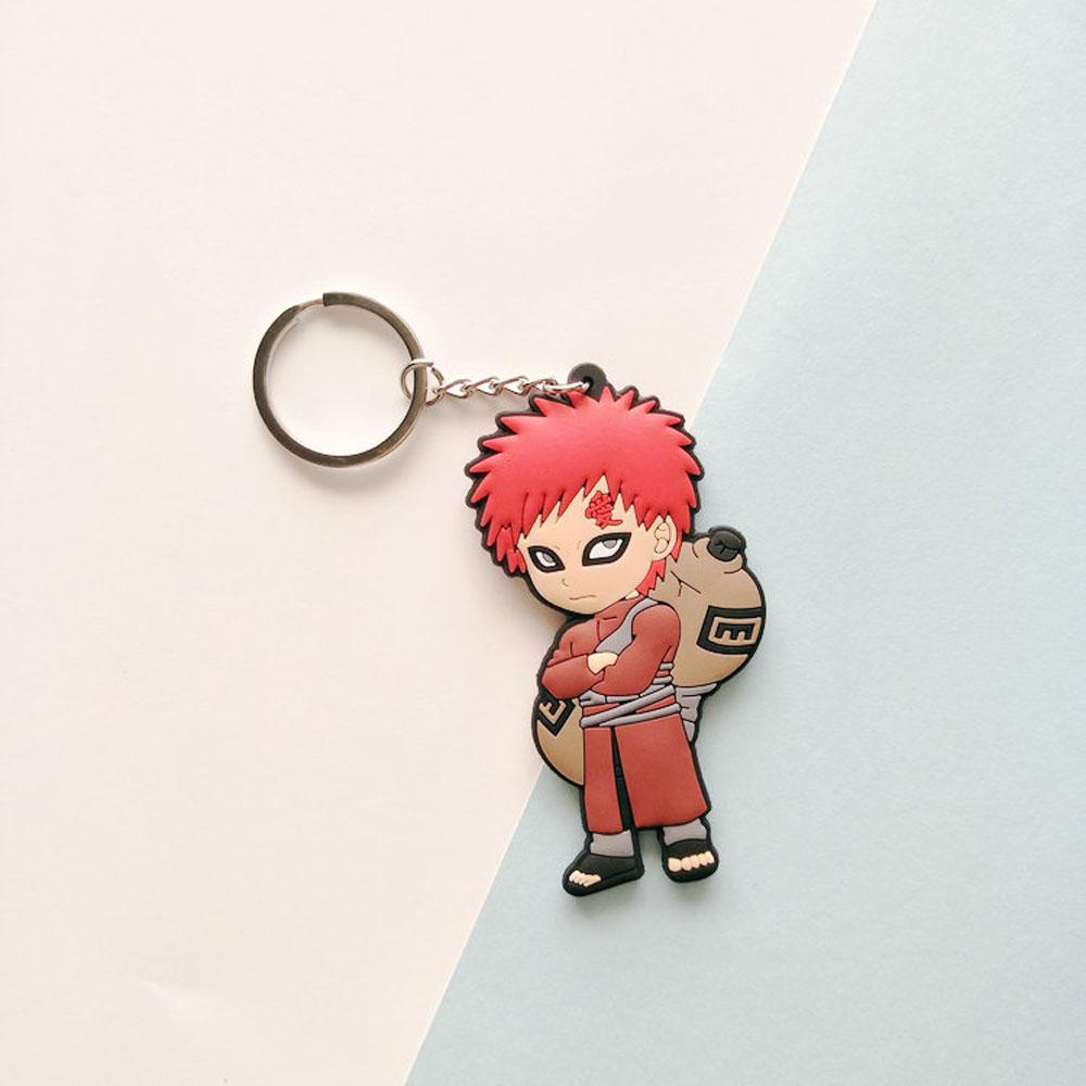 [Elegan] Naruto Gantungan Kunci Untuk Hadiah Anak Miniatur Uchiha Sasuke Anime Jepang Darah Panas Anime Key Ring