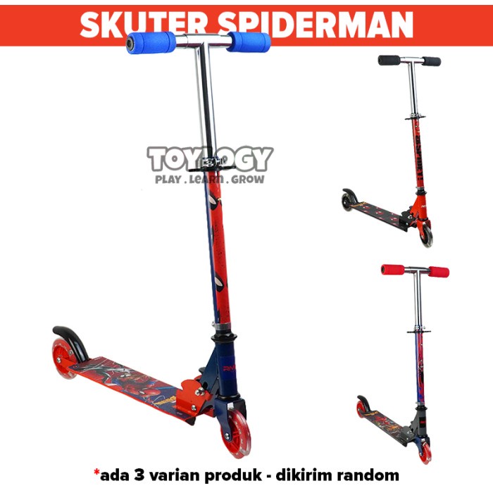 Mainan Scooter Skuter Anak Otoped Element Roda Dua 2 Disney Spiderman Maximum Venom Marvel Karakter 