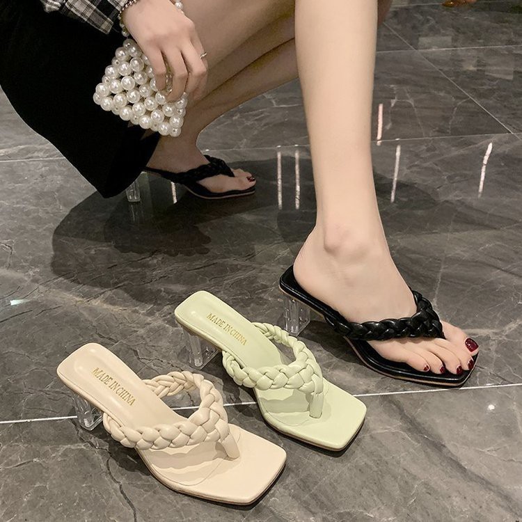 RYS - Baki Rattan Sandal Heels Korea Fashion Casual - Ori Import