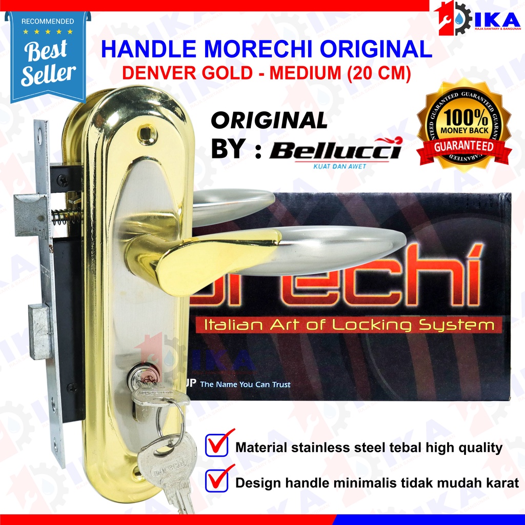 Kunci Pintu Tanggung Morechi  Asli Handle Sedang 20cm Morechi Kunci Moreci Stainless Series