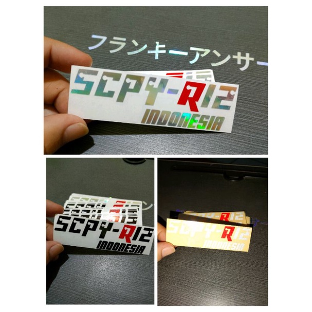 Sticker SCPY R12 STIKER CUTTING