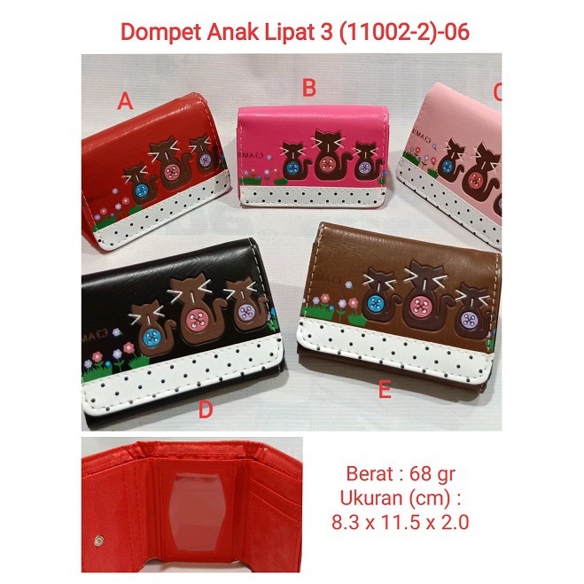 Dompet Anak &amp; Wanita Lipat 3 ( 11002-2 ) 06 dompet murah