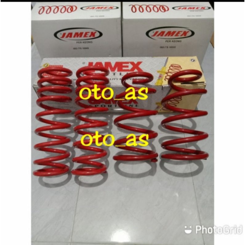 PAKET PER KEONG COIL SPRING JAMEX EMPUK KIJANG INNOVA BENSIN DEPAN & BELAKANG