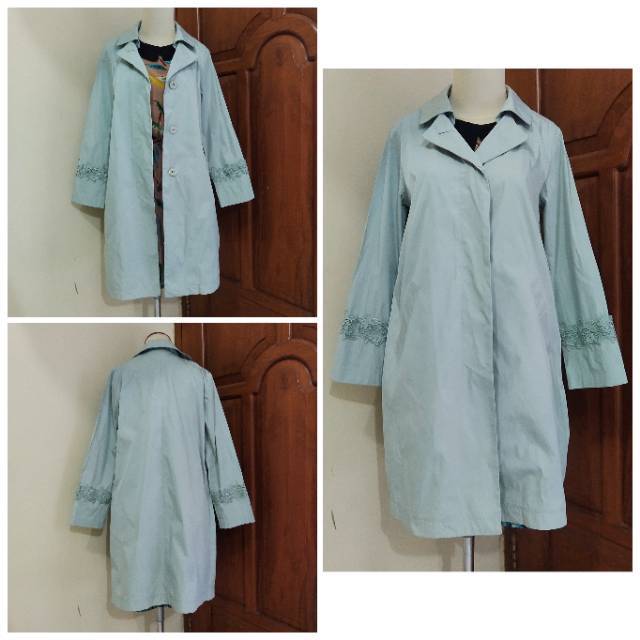 PL Coat Hijau Mint (Brand "BEAMS HEARTS") Kode 180 Preloved Coat