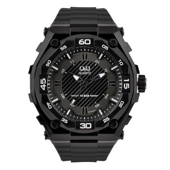 Q&Q QQ Analog Jam Tangan Pria Hitam GW79J001Y Original