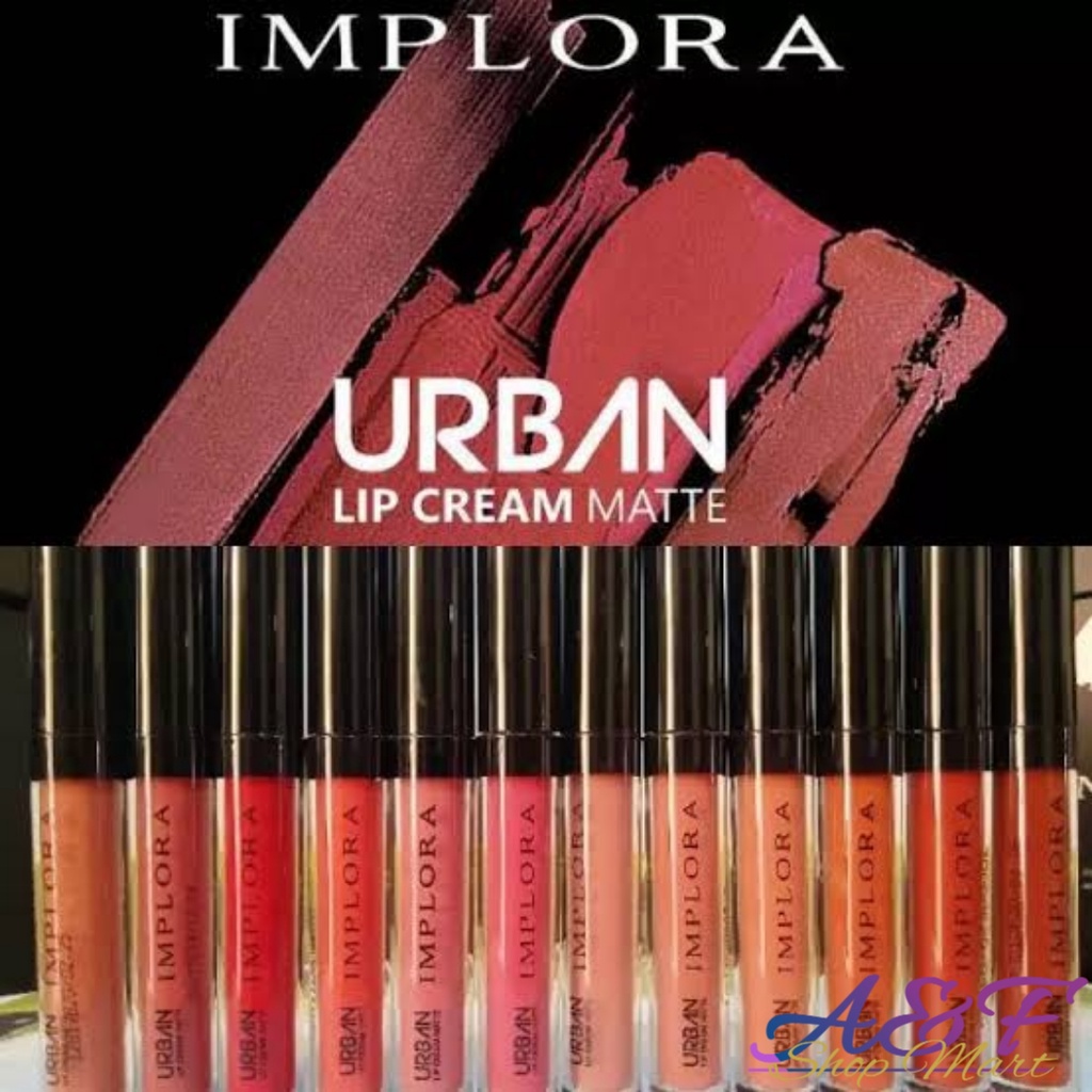 [BPOM ORIGINAL] IMPLORA URBAN LIP CREAM MATTE - Dusky Nude