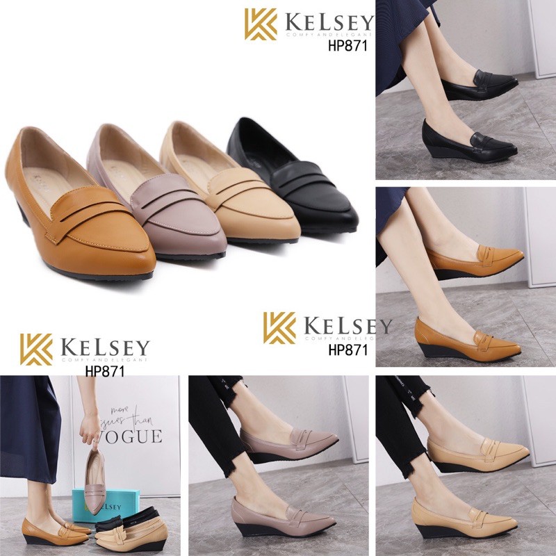 (GRATIS ALAS KAKI) RESTOCK!!  NICOLE SEPATU HEELS KELSEY HP871  SEPATU KERJA WANITA SEPATU KULIT