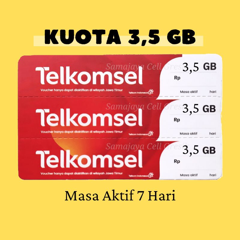 Voucher Telkomsel 3,5 GB / 7 Hari | Kuota Data Telkomsel